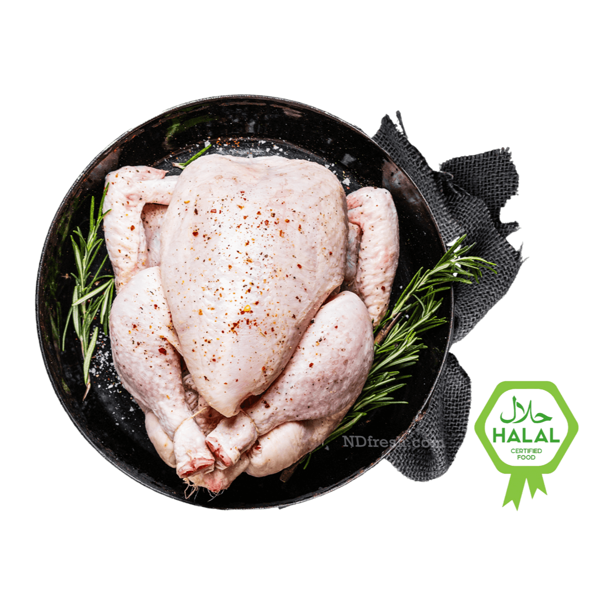 Halal Fresh Whole Chicken from ND fresh meat online delivery toronto