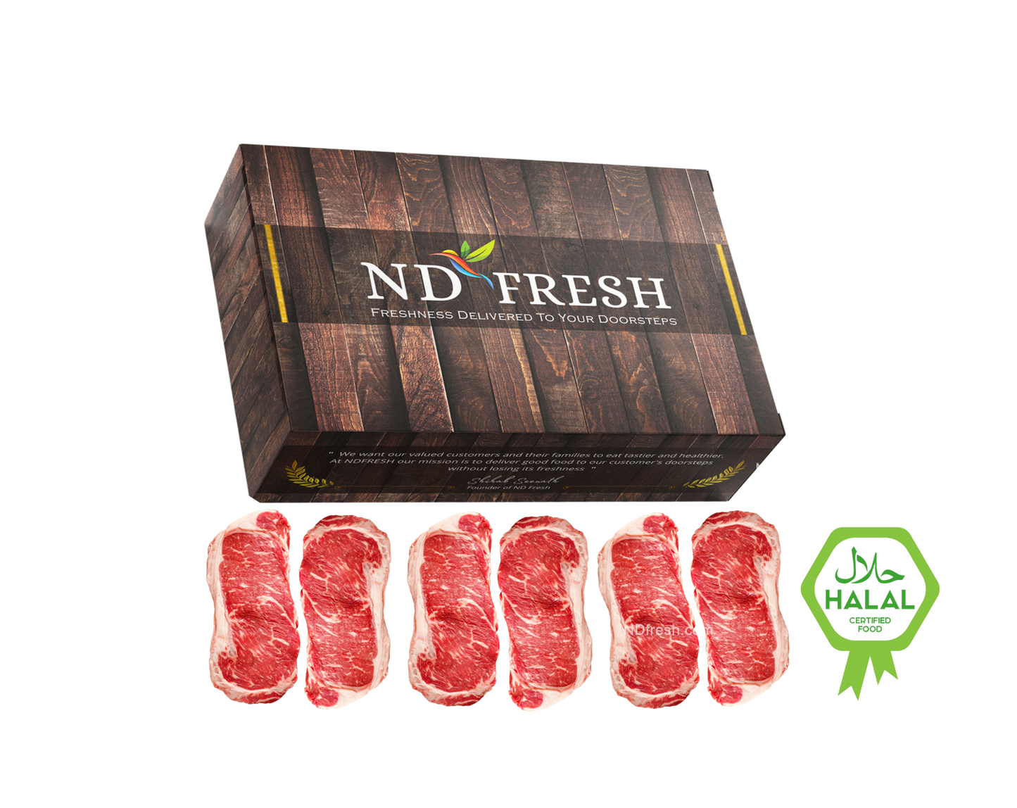 Beef Striplion Steak Halal Toronto Delivery ND Fresh Meat Pickering ajax whitby Oshawa Hamilton Scarborough. Halal Steak Beef Delivery order online toronto Ontario Fresh meat home delivery ND Fresh Pickering  
