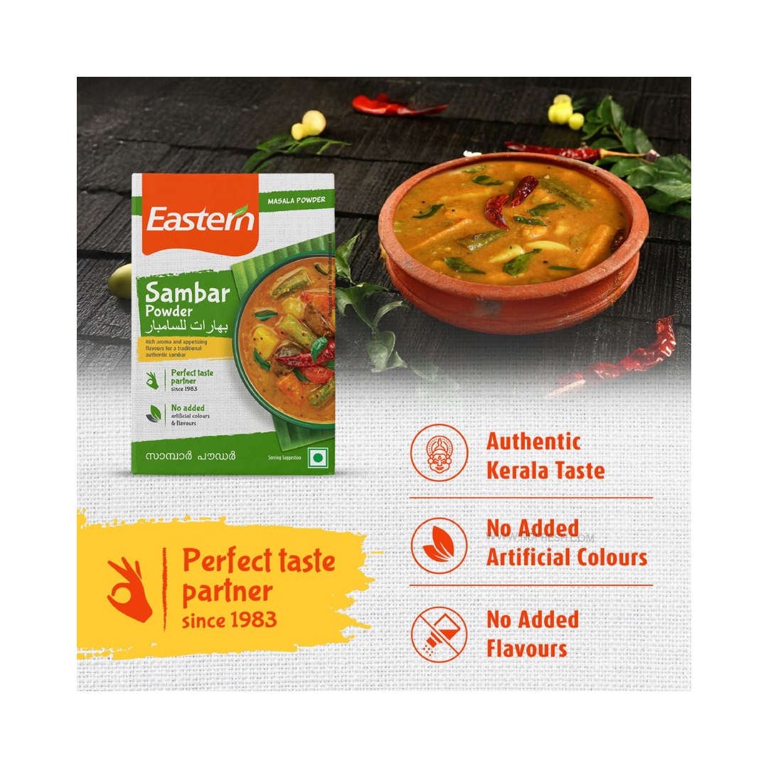 
                  
                    Eastern Sambar Powder 100g – Authentic South Indian Flavor
                  
                