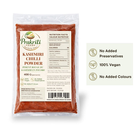 Prakriti Kashmiri Chilly Powder – 400 g