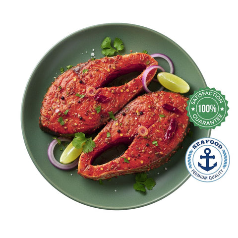 Marinated Tandoori Kingfish (Surmai / Vanjiram) - Ready to Fry