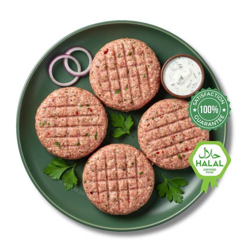 Chicken Burger Patties (4 Pack) - Ready To Cook