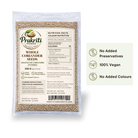 Prakriti Coriander Whole – 250 g