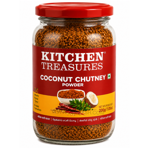 Kitchen Treasures Coconut Chutney Powder – 200 g | Instant Coconut Chutney Mix
