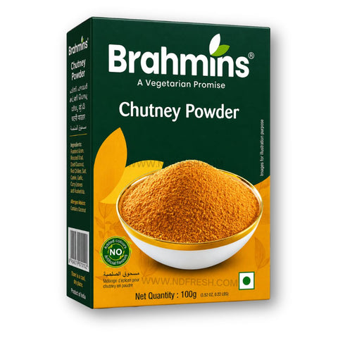 Brahmins Chutney Powder – 100 g | Instant South Indian Chutney Mix