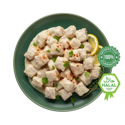 White Chicken Tawook – Marinated & Ready to Cook